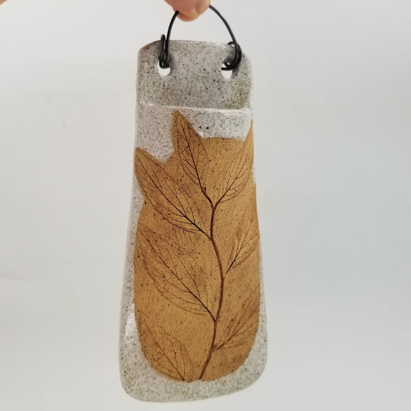 Speckled Stoneware Wall Hanging Vase