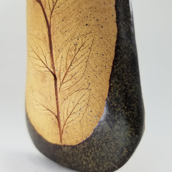 Mottled Brown Wall-Hanging Vase