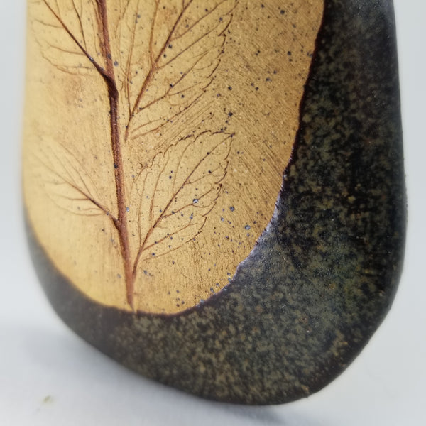 Mottled Brown Wall-Hanging Vase