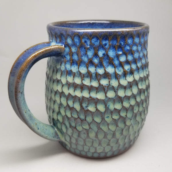 Hand Carved Turquoise Mug (extra-large 20oz)